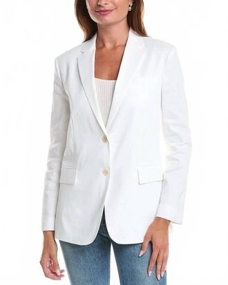 Theory Rolled Sleeve Bf Jacket In White