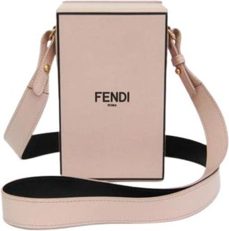 Fendi Pre-owned Box 8Bt 339 Schoudertas - Dames - Vintage Mini Tas - Roze - ONE Size - Leer - Vintage