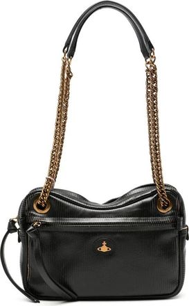 Vivienne Westwood Tassen, Dames, Zwart, ONE Size, Schoudertas met schakelketting