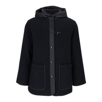 Fay Corto Bimateriale Cappucc+Gancio - - Jackets - Donna - Blu - L