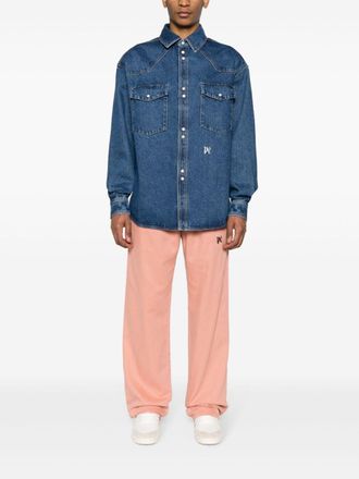 Palm Angels Monogram Denim Shirt