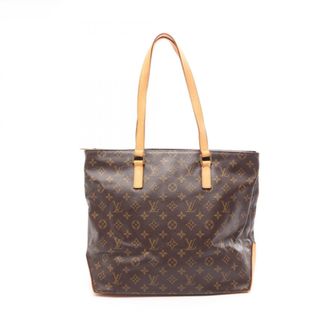 Louis Vuitton Brown Pvc Coated Canvas Leather Handbag Tote Bag (Pre-Owned)
