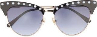 Kate Spade New York alvi 54mm cat eye sunglasses in Black at Nordstrom Rack
