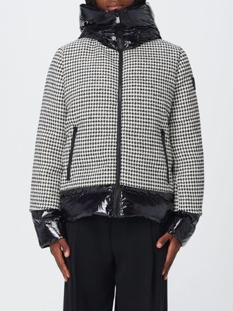 Pinko Piumino corto in nylon e tweed con motivo Vichy e cappuccio