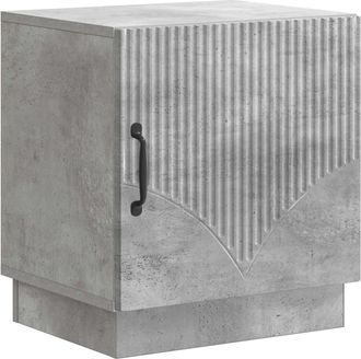 vidaXL Mesita De Noche Gris Concreto 43 X 34,5 X 47 Cm Vidaxl
