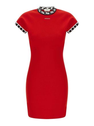 Versace versace logo dress