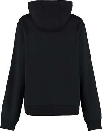 Burberry Womens Printed Hoodie Black Cotton Hoodies