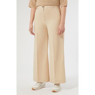 Marina Rinaldi Voyage Collection Stretch Gabardine Pants in Sand at Nordstrom, Size 12W