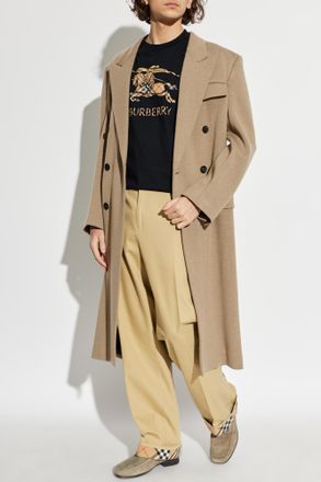 Burberry T-shirt With Logo, Mens, Black