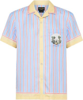 Camilla Camicia Botanical Ballads a righe - Blu