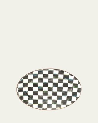 MacKenzie-Childs Medium Courtly Check Oval Platter