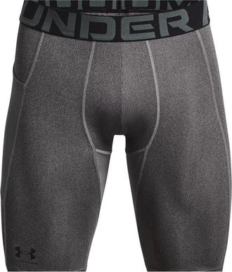 Under Armour HeatGear Pocket 9 Long Shorts Asia Sizing Carbon Heather Black 1361602-090