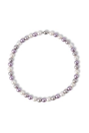 Classicharms Lydia Purple Shell Pearl Strand Choker Necklace in Gold at Nordstrom