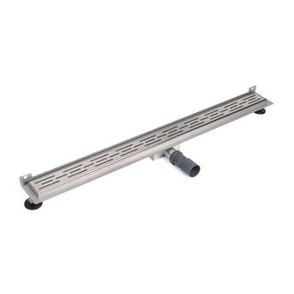 Marcel Breuer Douchegoot - muurflens - 100x7x6.7cm - ondiep - zijuitloop - RVS