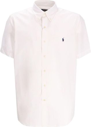 Polo Ralph Lauren logo-embroidered short-sleeve shirt - men - Fabric/Cotton - M - White