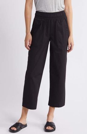 Wit & Wisdom Relaxed Straight Leg Pants in Black at Nordstrom Rack, Size Small