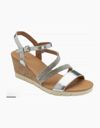 Lotus Womens Lotus Goldie ladies sandal in Silver - Brown - Size: 8
