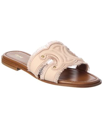 Celine Celine Logo Leather Sandal
