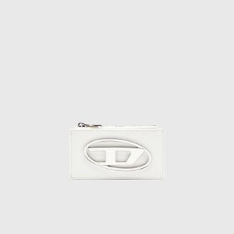 Diesel Flat card holder in nappa leather - Card cases - Woman - White