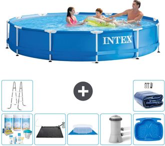 Intex Piscina Con Estructura Redonda - 366x76 Cm - 7-piezas S20444