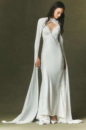 Watters Sheer Sleeve Wrap