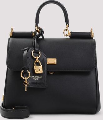 Dolce & Gabbana Black Sicily Satchel