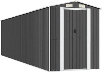 vidaXL Cobertizo De Jard&iacute;n Acero Galvanizado Antracita 192x772x223 Cm Vidaxl