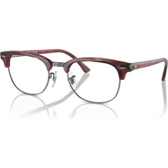 Ray-Ban 51mm Square optical glasses in Red at Nordstrom