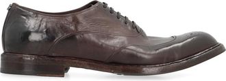 Dolce & Gabbana Brown Leather Lace-up Shoes