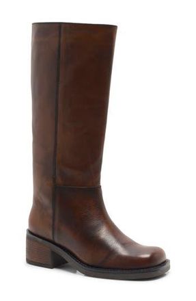 Free People Dana Knee High Riding Boot in Dried Tobacco Distressed at Nordstrom Rack, Size 10
