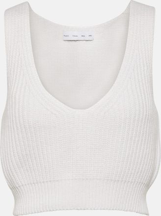 Proenza Schouler White Label cotton and cashmere crop top