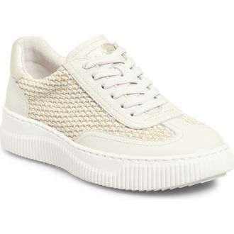 S&ouml;fft Farra Platform Sneaker in Natural/Off White at Nordstrom, Size 6.5