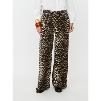 Masai MaPassang Leopard Print Jeans in Otter at Nordstrom, Size Xx-Large