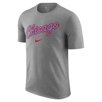 Nike Chicago Bulls Essential City Edition Nike Mens NBA T-Shirt in Grey | HV5542-063
