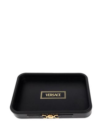 Versace Vassoio Medusa 95 in pelle - Nero