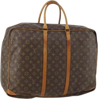 Louis Vuitton Pre-owned Boston Bag - Dames - Vintage Weekendtas - Bruin - ONE Size - Leer - Vintage