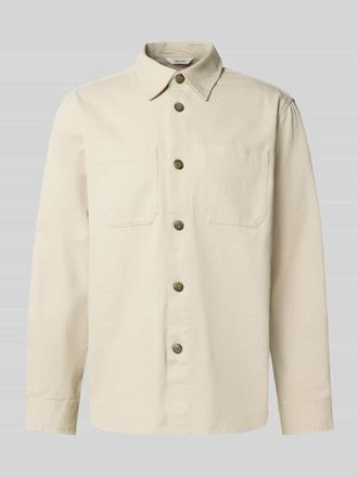 Selected Regular Fit Hemdjacke aus reiner Baumwolle Modell TRAVIS in Offwhite, Größe XXL