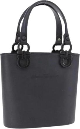 Ferragamo Pre-owned Canvas Handbag - Dames - Vintage Handtas - Zwart - ONE Size - Vintage