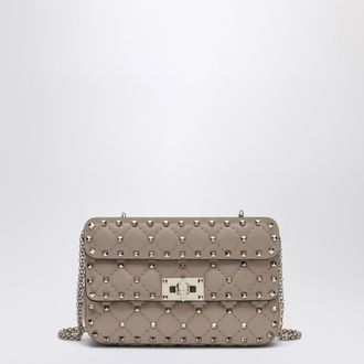 Valentino Garavani Mini Rockstud Spike top-handle bag in powder pink leather