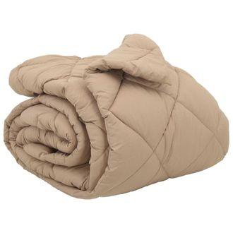 vidaXL Edred&oacute;n De Invierno Taup&eacute; 200 X 200 Cm Microfibra Vidaxl