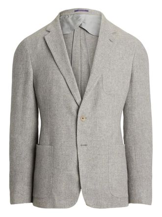 Ralph Lauren Purple Label cashmere single-breasted blazer - men - Cashmere - 42 - Grey