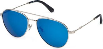 Police Lite 29 Spiegel Zonnebril Gepolariseerd - unisex - Zonnebrillen - Grijs - 60 MM - Accessoires