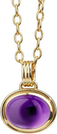 Syna Cirra Oval Necklace in Amethyst at Nordstrom