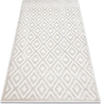 RugsX Rugsx - Carpet santo sisal 58365A diamonds beige beige 200x290 cm