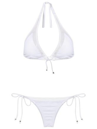 Amir Slama Bikini a triangolo - Bianco