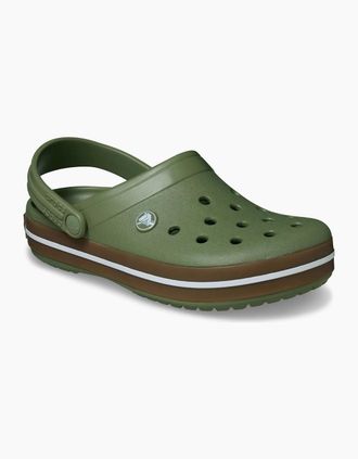 Crocs Mens Crocs Crocband Gum Thermoplastic Mens Cargo Clogs - Green - Size: UK 9 / eu 43-44 / us m10w12