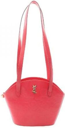 Saint Laurent Pre-owned Leren Schoudertas - Dames - Vintage Schoudertas - Rood - ONE Size - Leer - Vintage