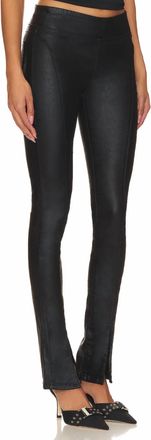 Free People Coated Double Dutch Pull-On Pants In Ethereal Black