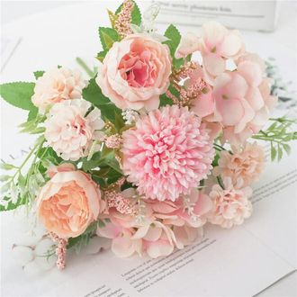 OEM Oferta Especial De Uclet: Flores Artificiales Para Decoraci&oacute;n De Exteriores, Hermosas Flores Artificiales De Seda, Ramos Para Bodas Y San Valent&iacute;n, De