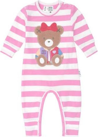 Huxbaby Varsity Huxette Romper in Strawberry/alomnd Milk at Nordstrom, Size 12-18M Au
